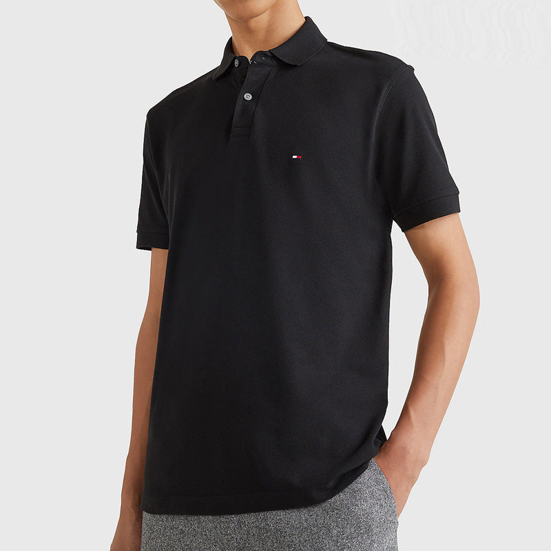 Tommy Hilfiger short sleeve custom pique polo shirt