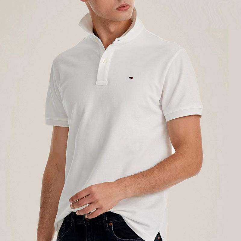 Tommy Hilfiger short sleeve custom pique polo shirt