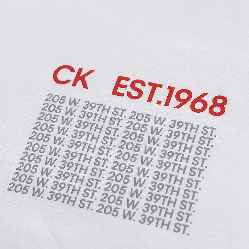 CK LS BROKEN LOGO CREW