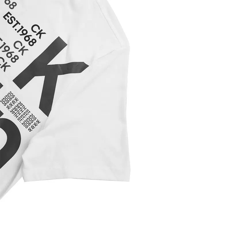 CK SS BROKEN LOGO CREW