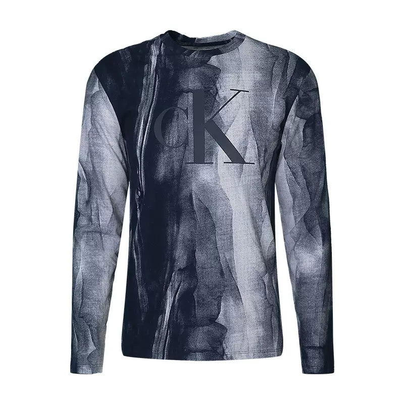 CK LS AOP MONOGRAM CREW