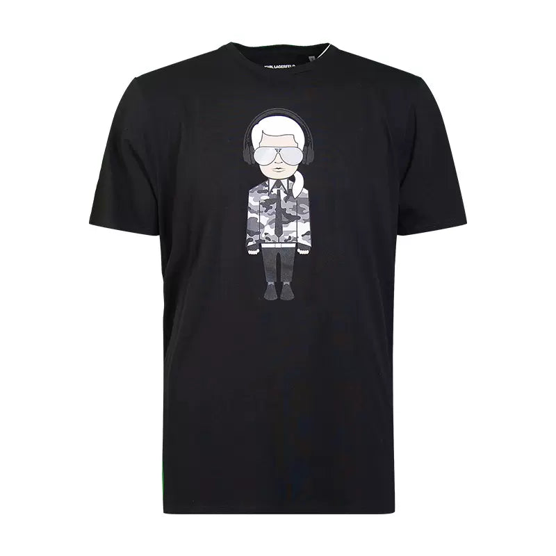 KARL LAGERFELD KARL HEADP CREW NECK TEE