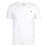 Lacoste short sleeve v neck pima jersey tee shirt