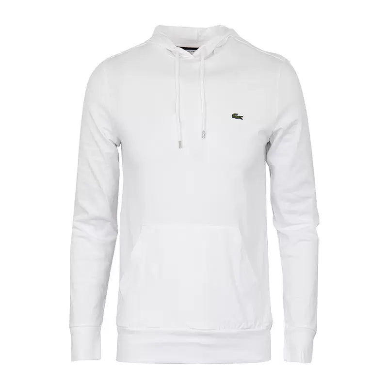 Lacoste hoodie jersey tee w/ central pocket