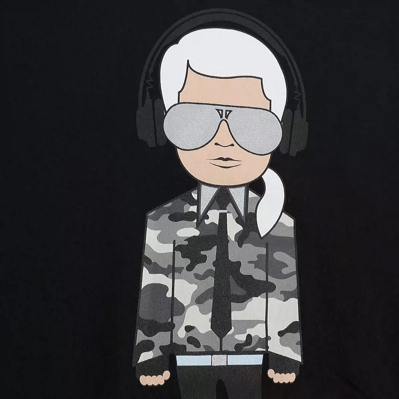 KARL LAGERFELD KARL HEADP CREW NECK TEE