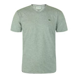 Lacoste short sleeve v neck pima jersey tee shirt