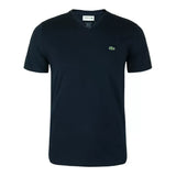 Lacoste short sleeve v neck pima jersey tee shirt
